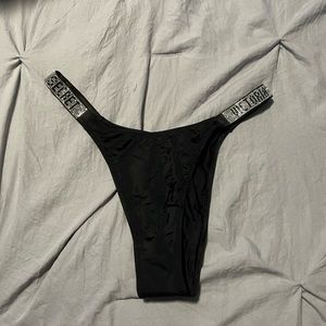 Rhinestone Victoria’s Secret high waisted cheeky panty